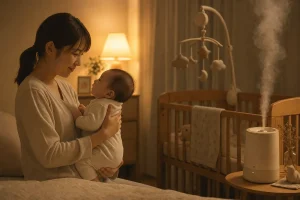 赤ちゃんが鼻づまりで寝れないときは?今夜からできるケアと受診の目安