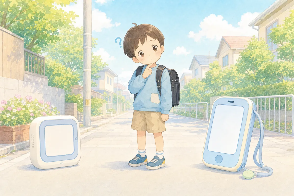 小学生はGPSとキッズ携帯どっち?違いと家庭別の選び方