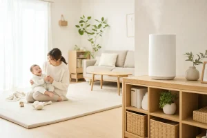 赤ちゃんのいる家庭の加湿器おすすめの選び方|方式別の特徴と置き場所
