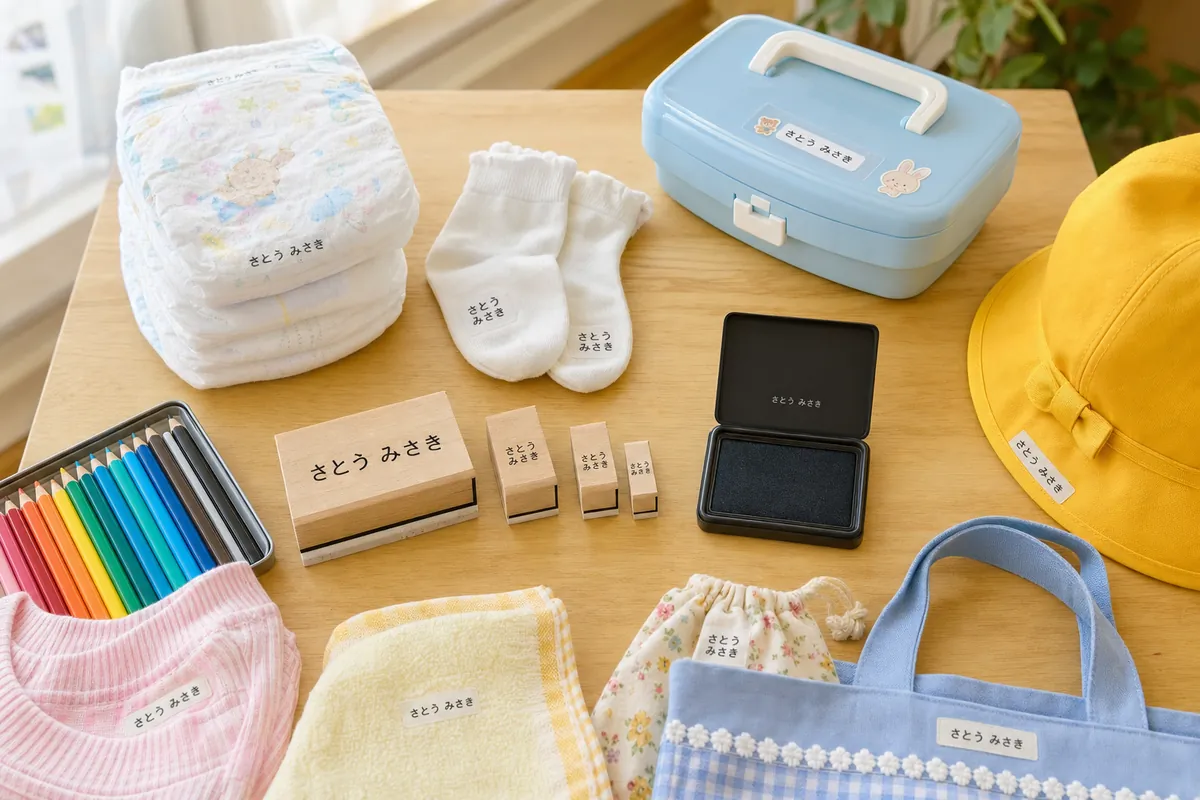 お名前スタンプのおすすめの選び方|タイプ別の特徴とインクの注意点