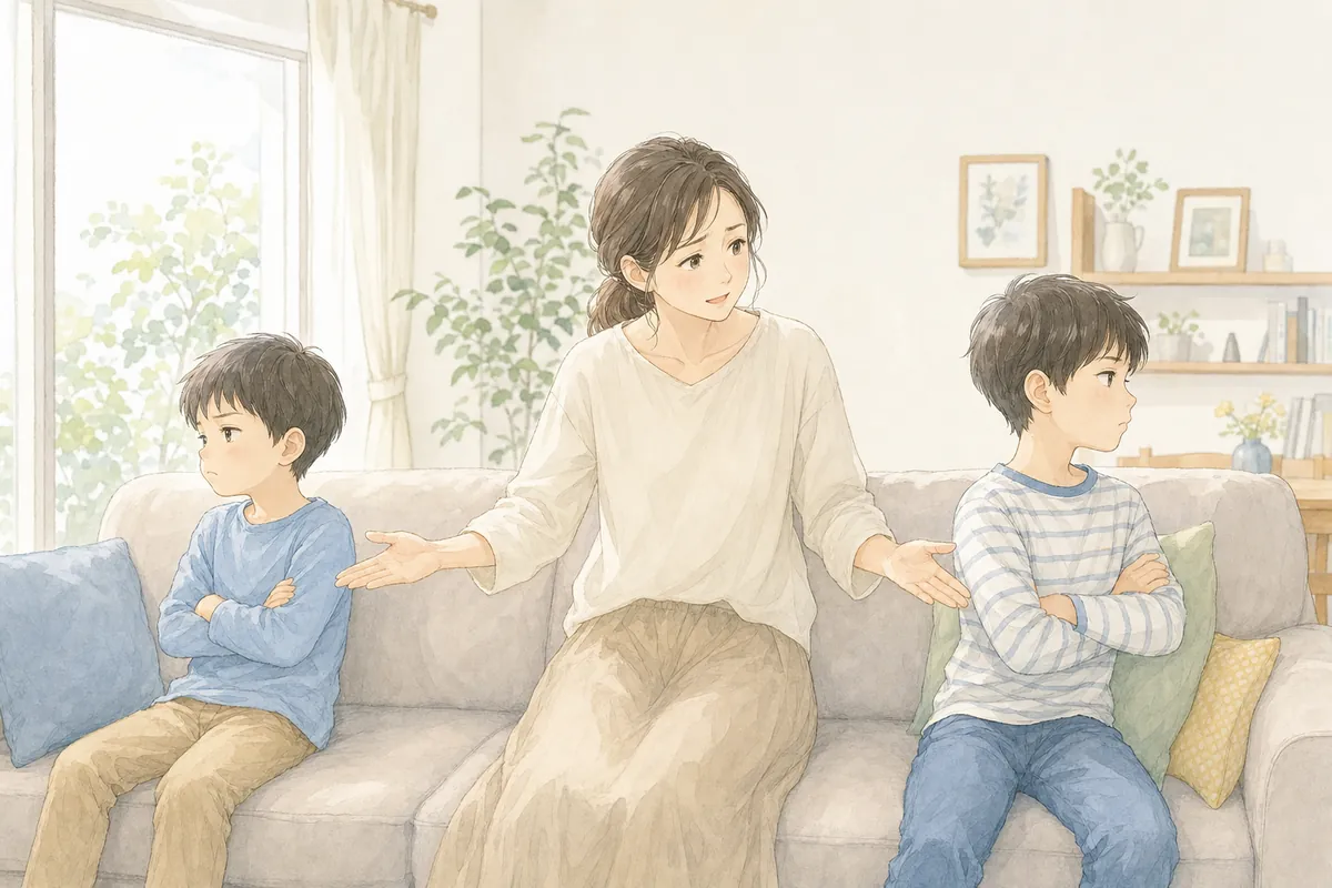兄弟げんかが毎日でつらい…親の対応は?見守る・止めるの線引き